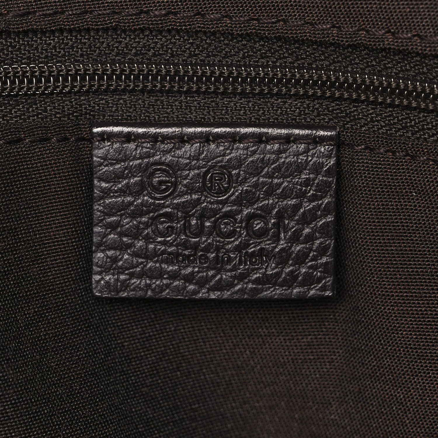 Gucci Nylon Monogram Large Tote Dark Brown 6 of 14