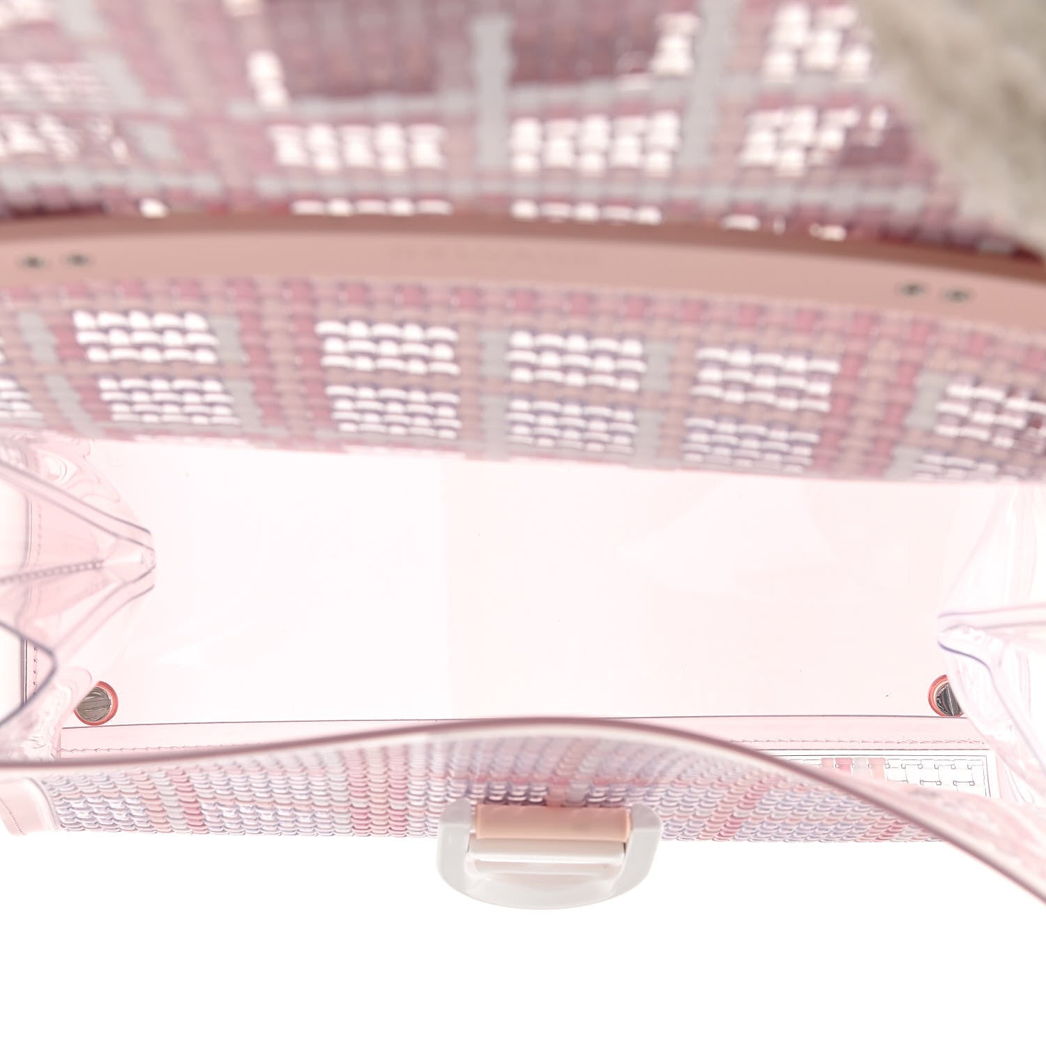 Delvaux Vinyl Gingham The Dreamer MM Brillant Satchel Pink 5 of 10