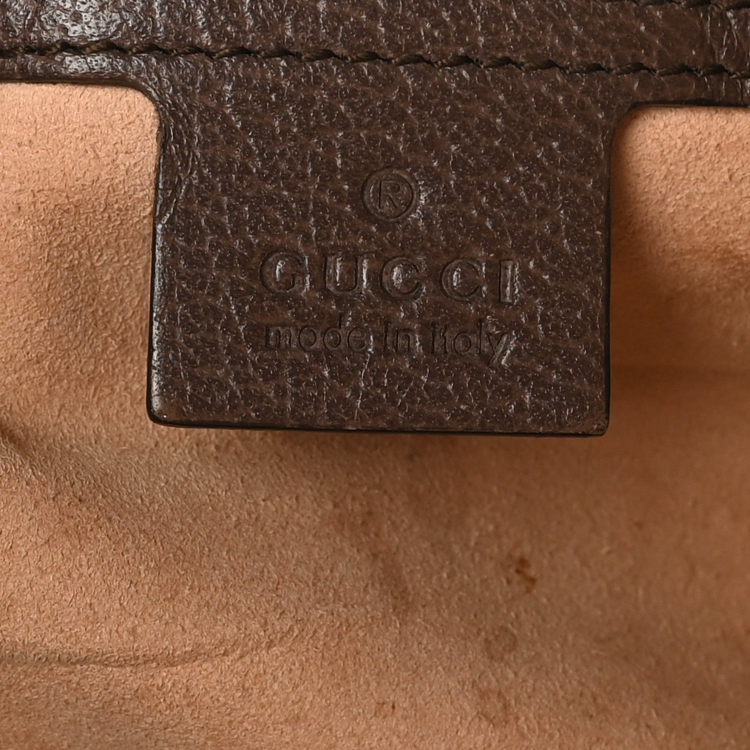 Gucci GG Supreme Monogram Textured Calfskin Web Medium Ophidia Shopping Tote Beige Ebony New Acero 7 of 12