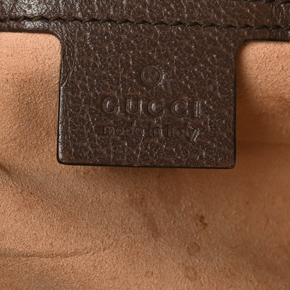 Gucci GG Supreme Monogram Textured Calfskin Web Medium Ophidia Shopping Tote Beige Ebony New Acero 7 of 12