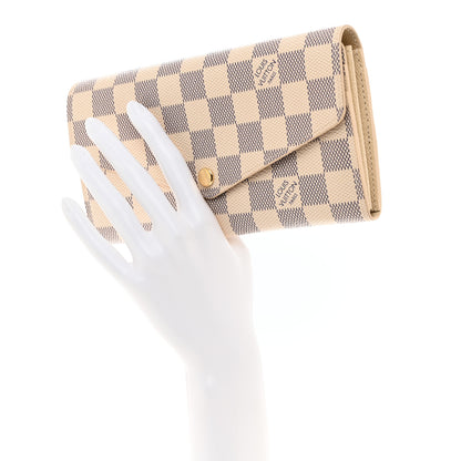 Louis Vuitton Damier Azur Sarah Wallet NM 2 of 7
