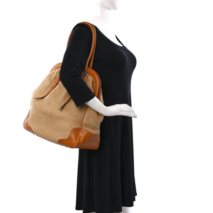Prada Paglia Cinghiale Frame Bag Naturale Cuoio 2 of 10