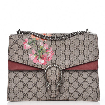 Gucci GG Supreme Monogram Blooms Medium Dionysus Shoulder Bag Beige Multicolor Dry Rose 1 of 10