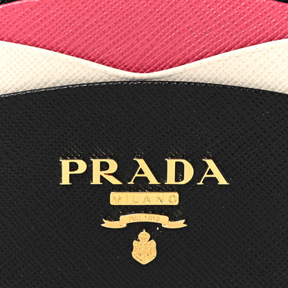 Prada Saffiano Card Holder Black Ibisco 7 of 7