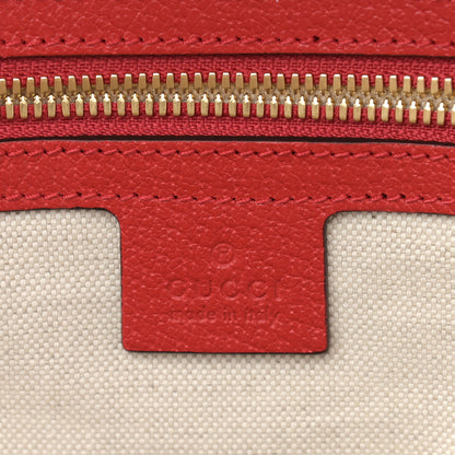 Gucci GG Supreme Monogram Apple Small Retro Interlocking G Day Backpack Beige Multicolor Lobster Red 7 of 10