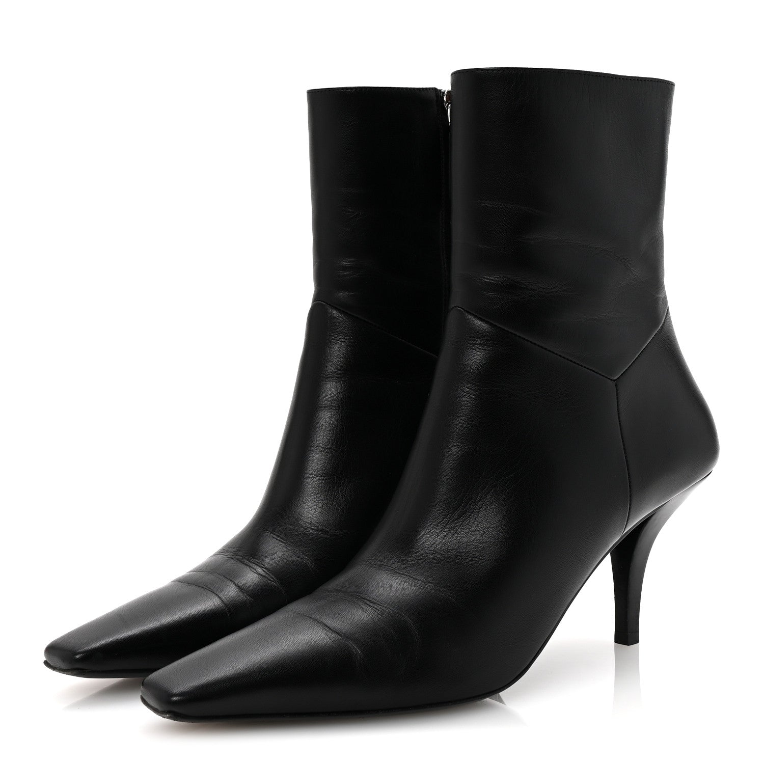 Gucci Nappa Square G Ankle Boots 40.5 Black 4 of 10