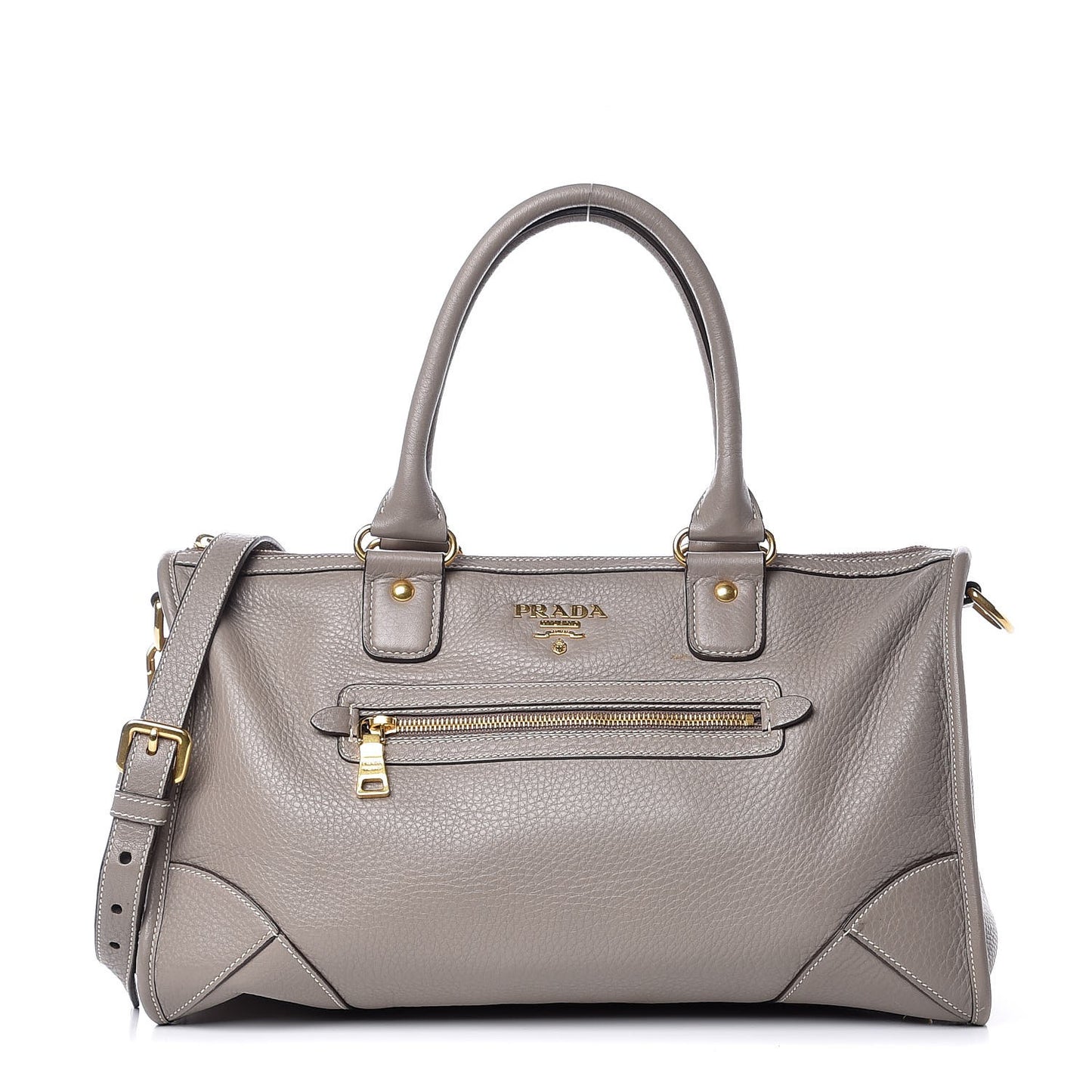Vitello Daino Shopping Satchel Argilla