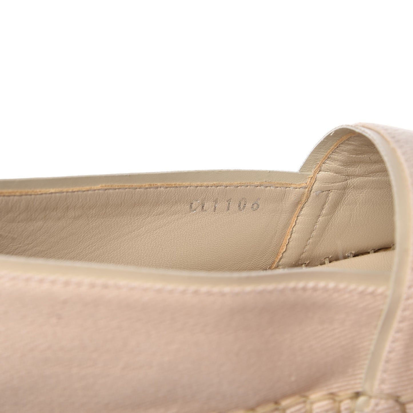 Canvas Waterfall Espadrille Flats 39.5 Ecru