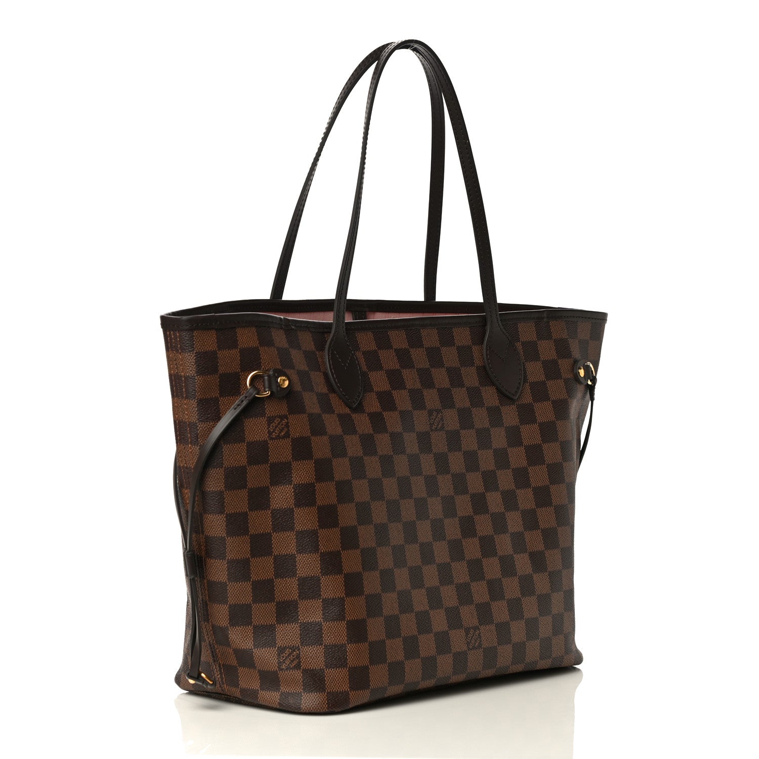 Louis Vuitton Damier Ebene Neo Neverfull MM Rose Ballerine 4 of 13