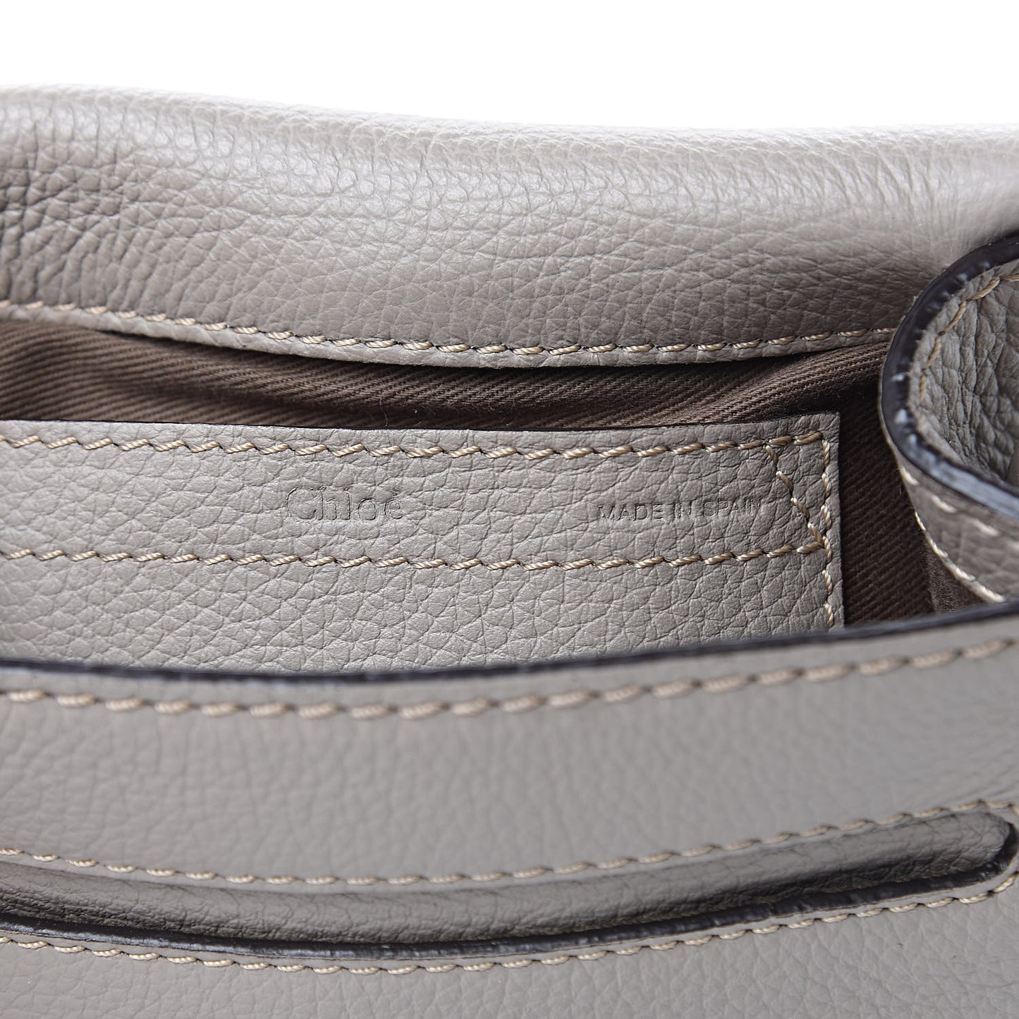 Calfskin Mini Marcie Round Crossbody Bag Cashmere Grey