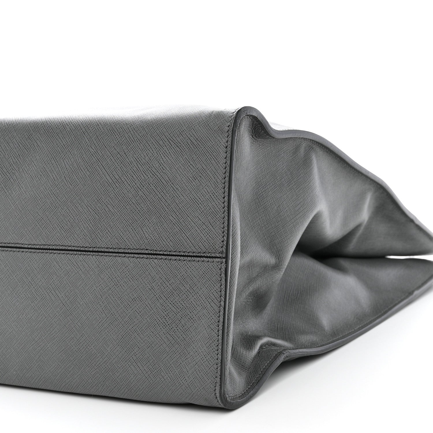 Prada Saffiano Travel Shopping Tote Mercurio 12 of 13