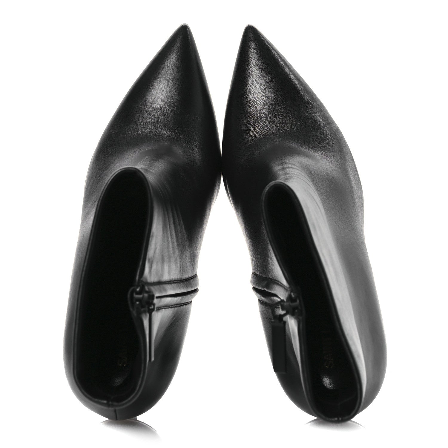 Saint Laurent Calfskin Opyum Ankle Boots 41 Black 2 of 11