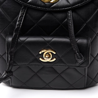 Chanel Lambskin Quilted CC Chain Backpack Black 9 of 13