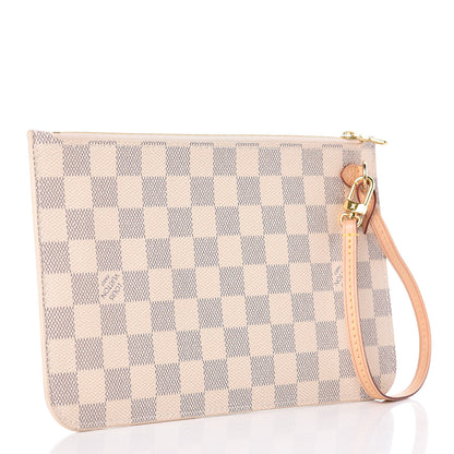 Louis Vuitton Damier Azur Neverfull MM GM Pochette 3 of 10