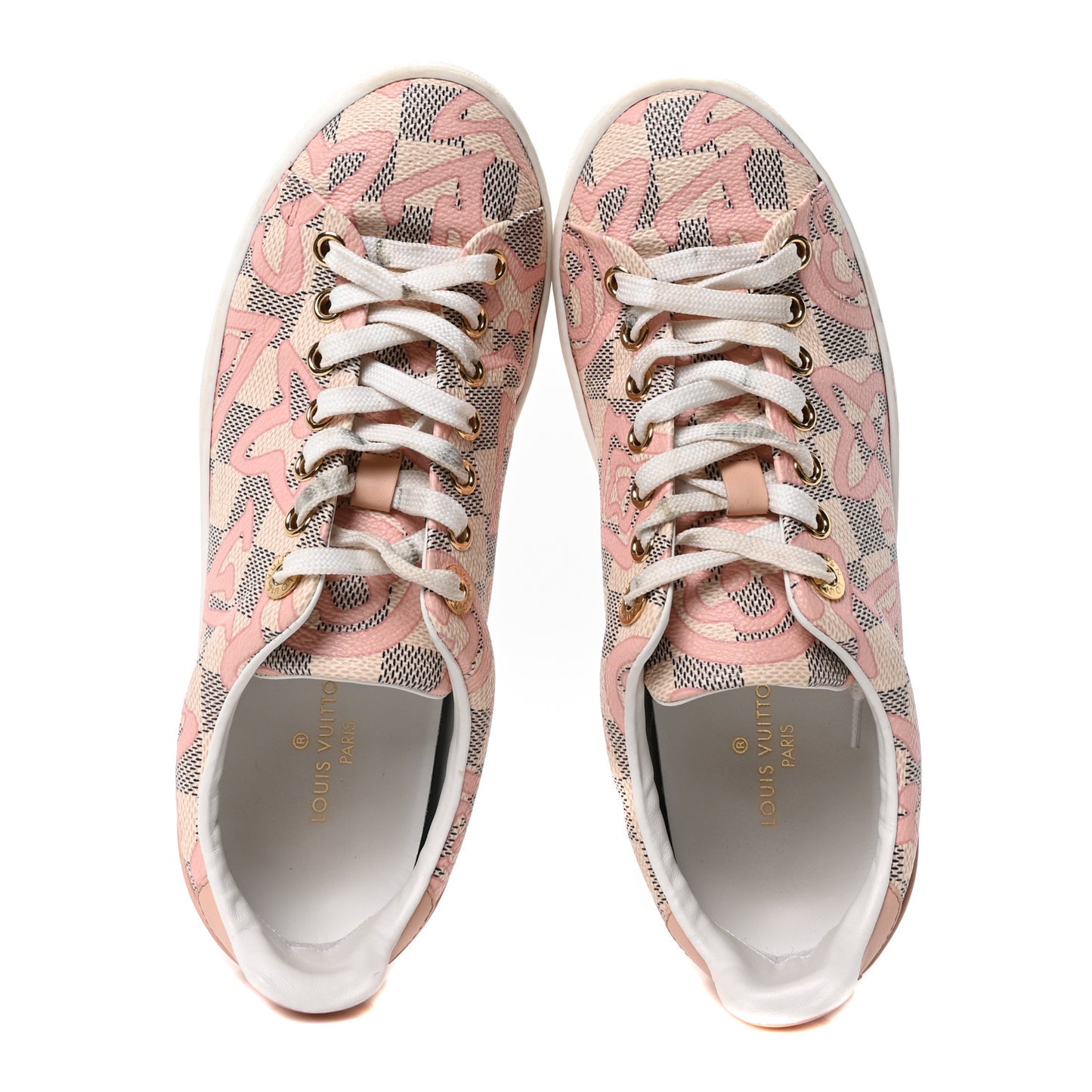 Damier Azur Tahitienne Bora Bora Sneakers 36 Rose Ballerine