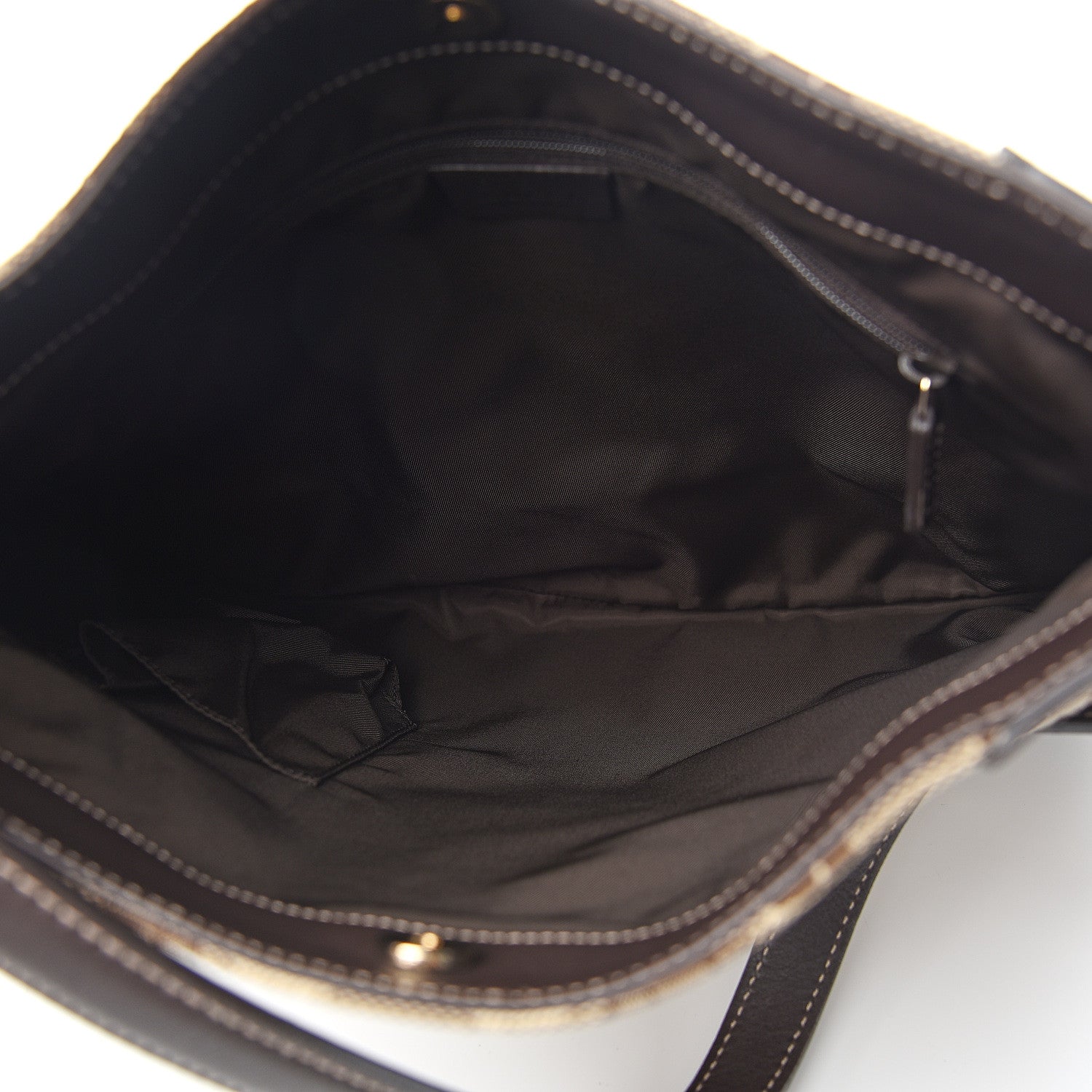 Gucci Canvas Horsebit Hobo Shoulder Bag Dark Brown 4 of 9