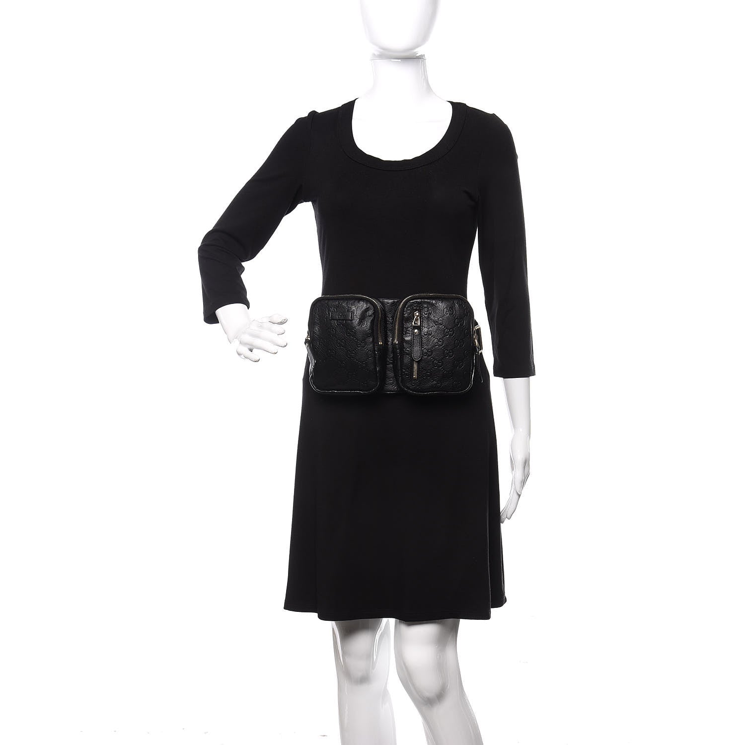 Gucci Guccissima Belt Bag Black 2 of 10