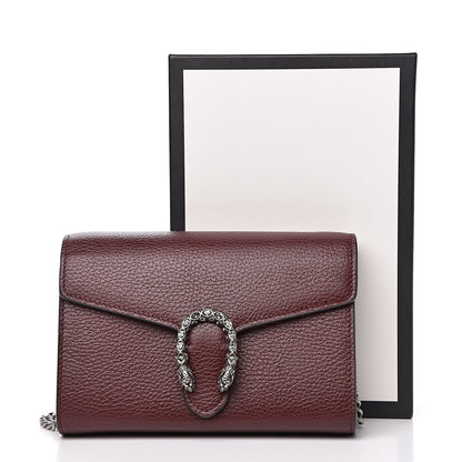 Gucci Dollar Calfskin Crystal Mini Dionysus Chain Wallet Vintage Bordeaux 12 of 12