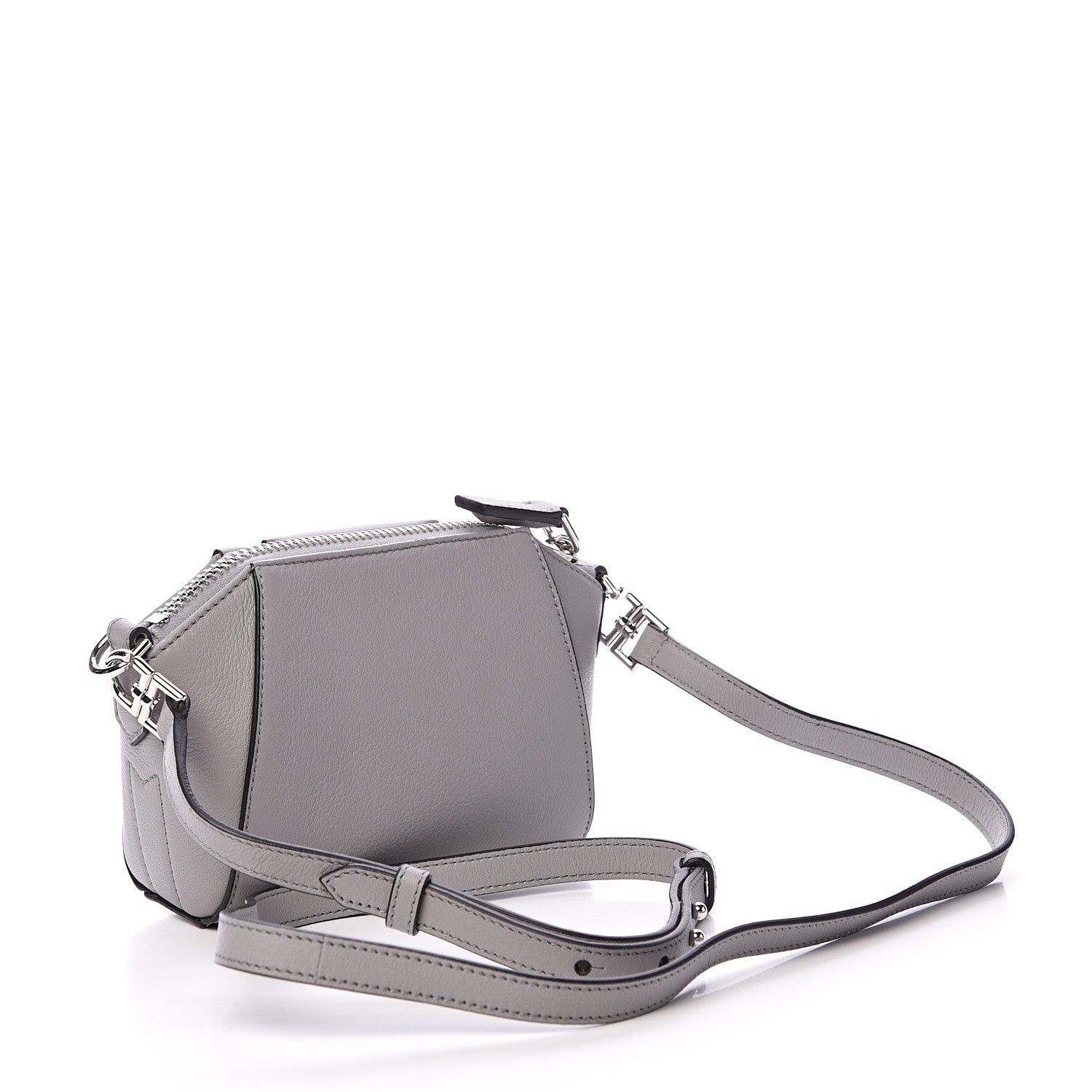 Givenchy Sugar Goatskin Nano Antigona Pearl Grey 2 of 10