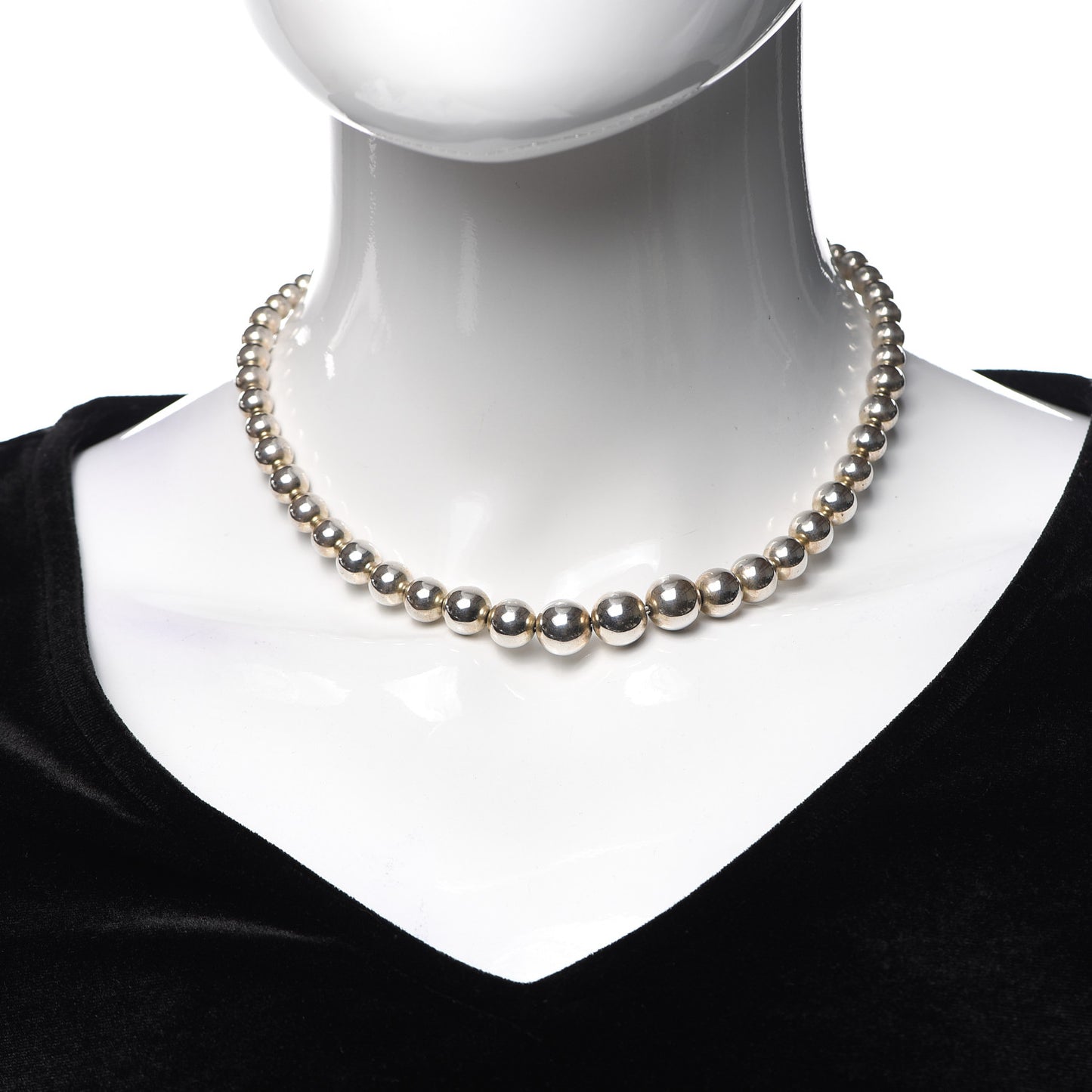 Sterling Silver HardWear Graduated Ball Necklace