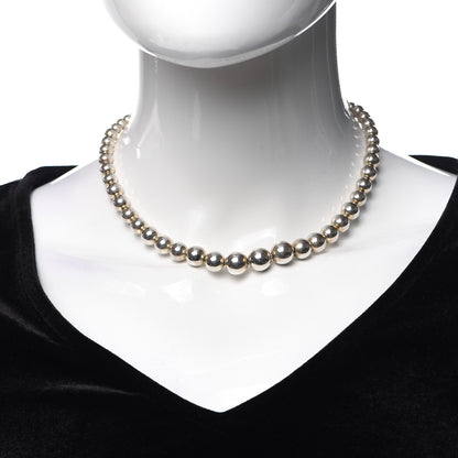 Tiffany Sterling Silver HardWear Graduated Ball Necklace 2 of 6