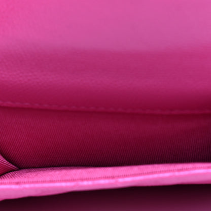 Chanel Caviar Quilted Small Double Flap Card Holder Pink 5 of 6