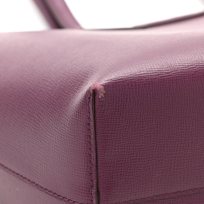 Tom Ford Grained Calfskin Small T Tote Bordeaux 12 of 14