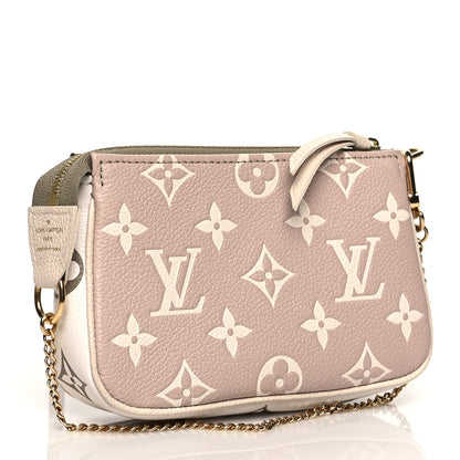 Louis Vuitton Empreinte Spring in the City Mini Pochette Accessories Kaki Beige Cream 3 of 9