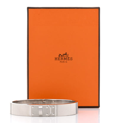 Hermes Brushed Palladium Kelly Mens Bracelet 6 of 6
