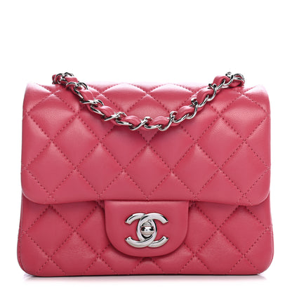 Chanel Lambskin Quilted Mini Square Flap Pink 1 of 9