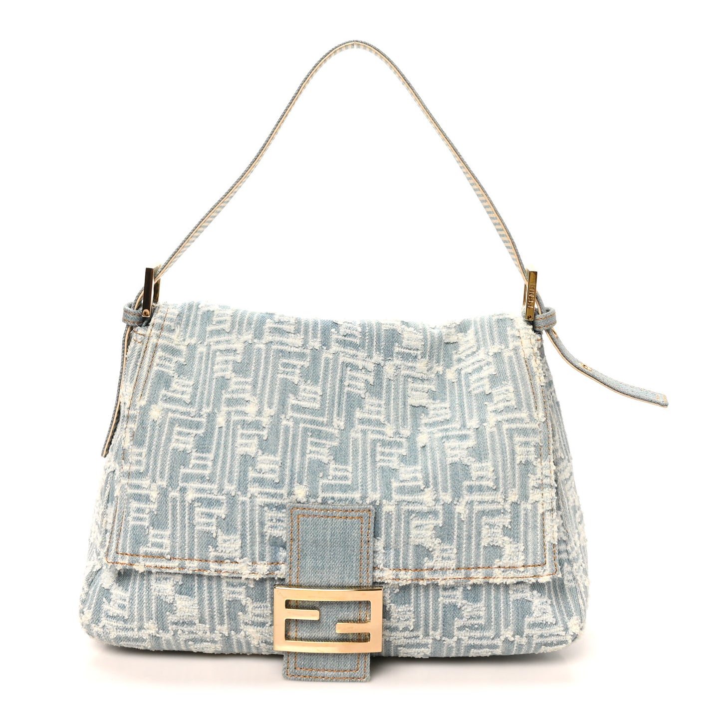 Denim Zucca Mama Baguette Blue