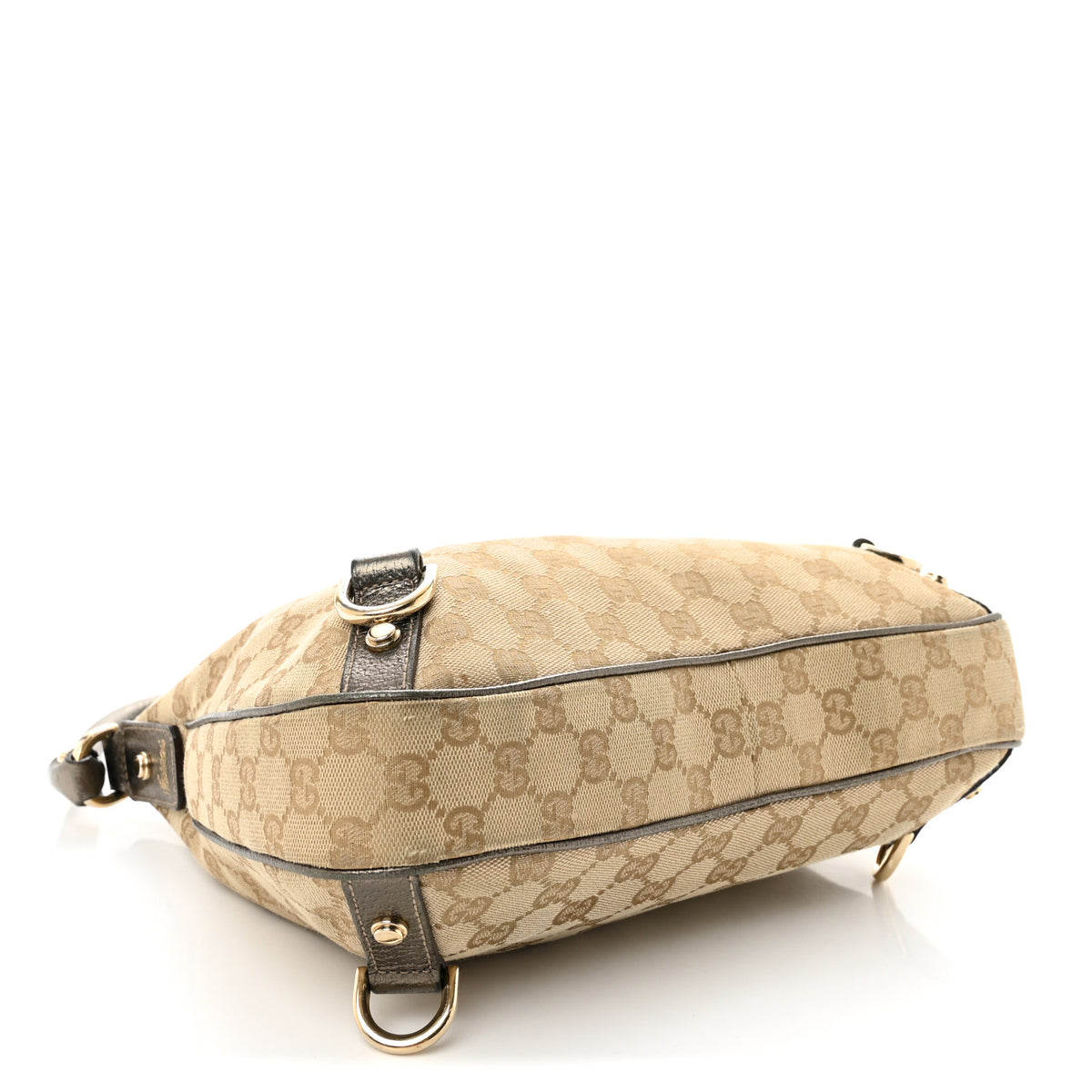 Gucci Monogram Medium Abbey D Ring Hobo Gold 4 of 11