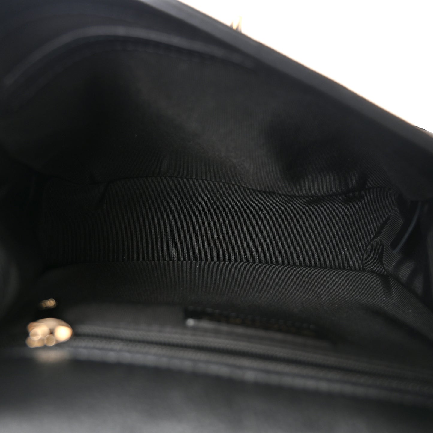 Calfskin Stitched Small Flap Bag Black