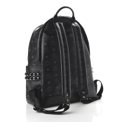 MCM Visetos Medium Side Studs Stark Backpack Black 2 of 8