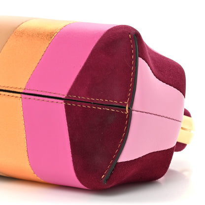 Fendi Nappa Suede Striped Inlay Small Fendi First Multicolor 9 of 12