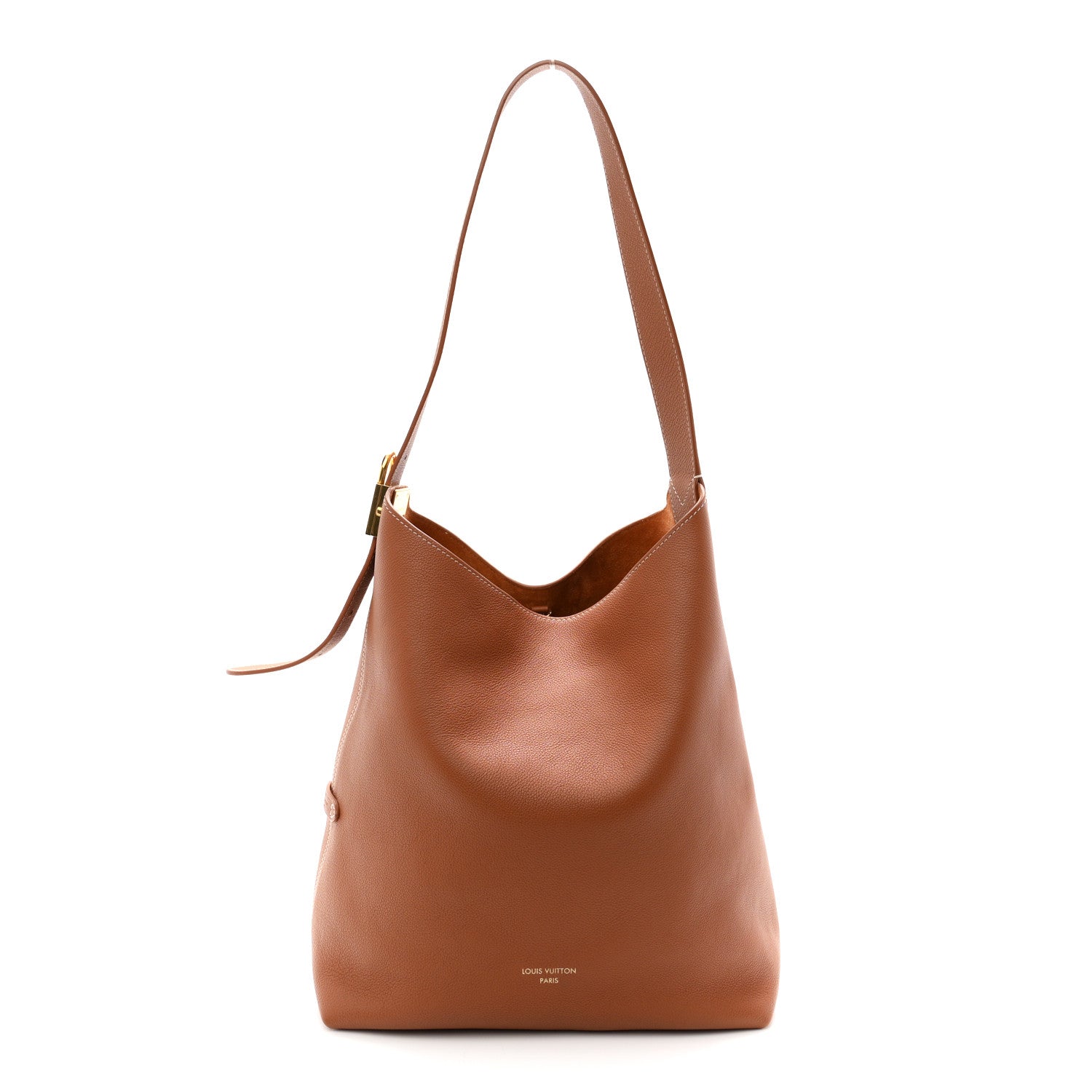 Louis Vuitton Grained Calfskin Low Key Hobo MM Cognac 1 of 11