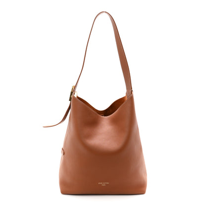 Louis Vuitton Grained Calfskin Low Key Hobo MM Cognac 1 of 11