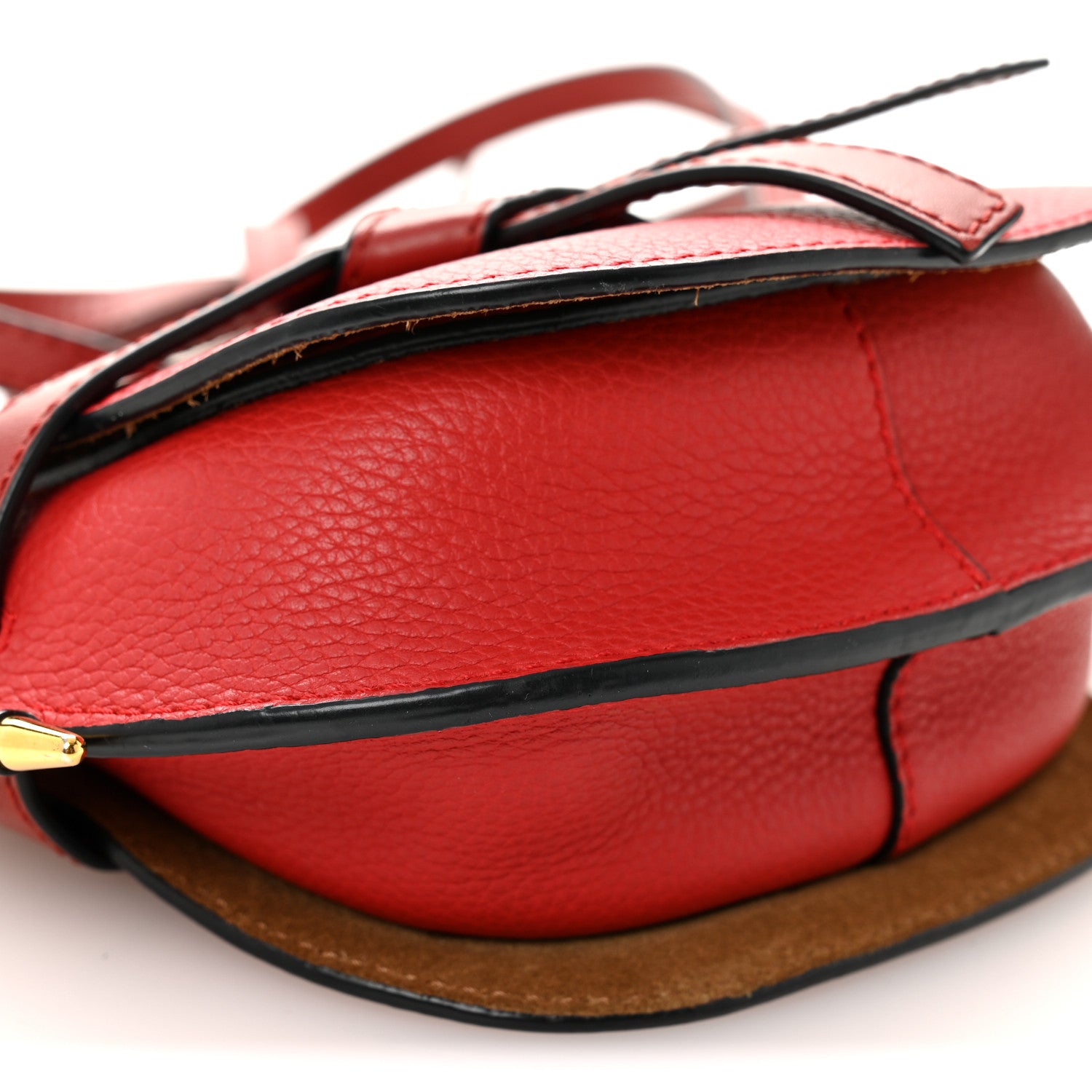 Loewe Grained Calfskin Mini Gate Crossbody Bag Scarlet Burnt Red 8 of 10