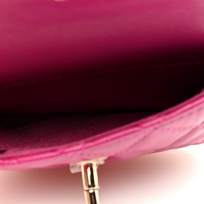 Chanel Tweed Lambskin Quilted Waist Bag With Coin Purse Fuchsia 6 of 10