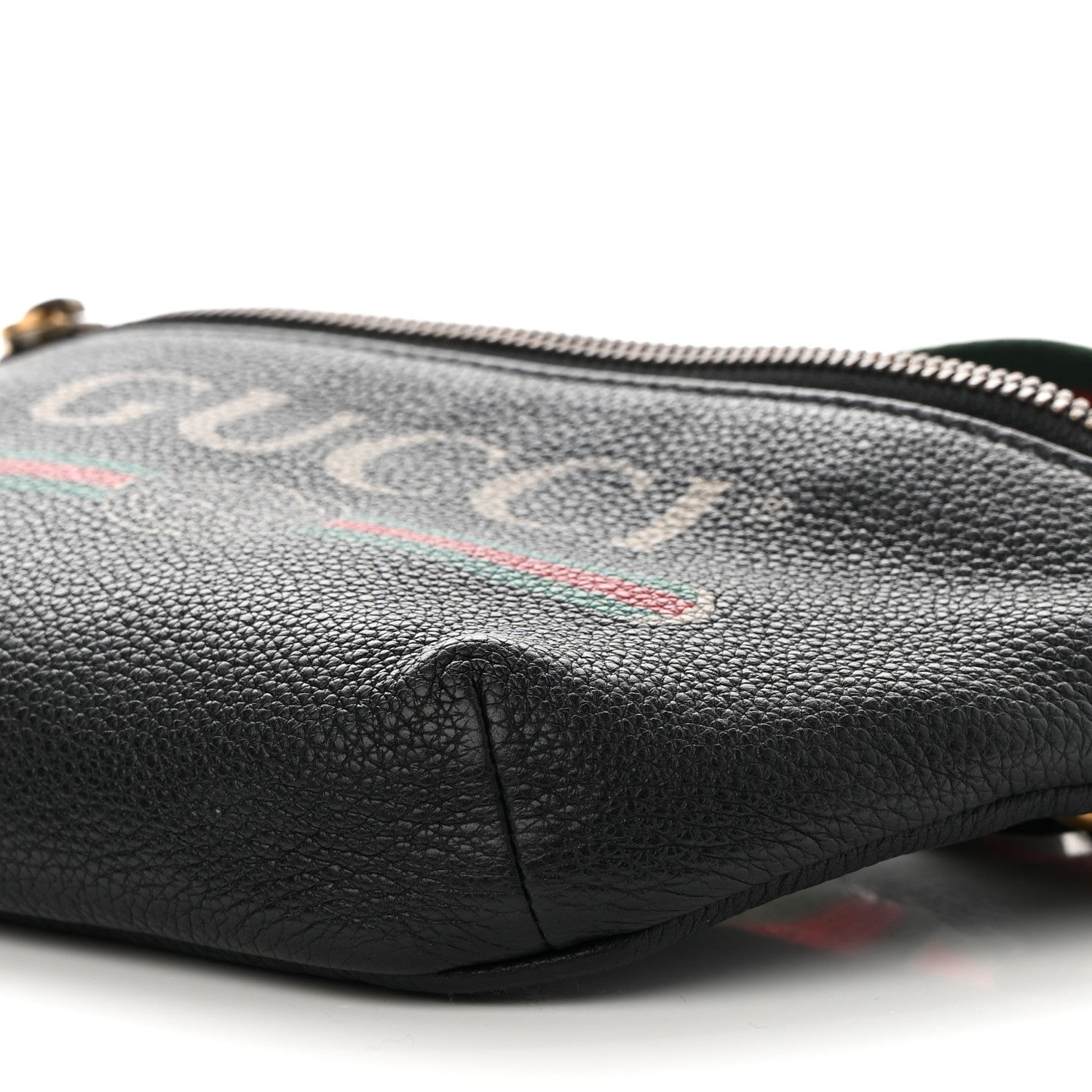Gucci Grained Calfskin Small Logo Belt Bag Black 9 of 10