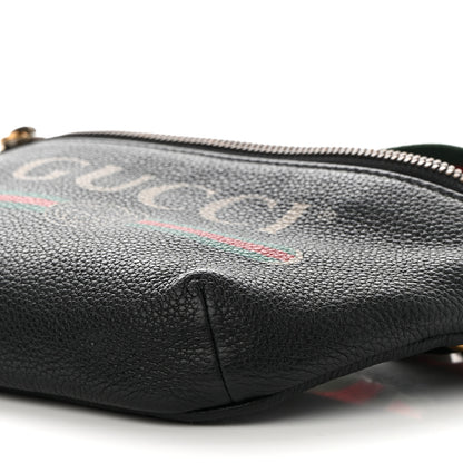 Gucci Grained Calfskin Small Logo Belt Bag Black 9 of 10