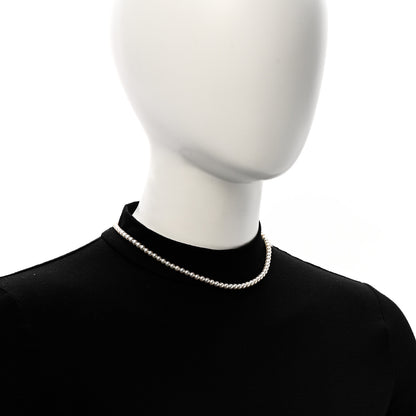 Mikimoto 18K White Gold Akoya Cultured Pearl 4mm Strand Necklace 16" 2 of 6