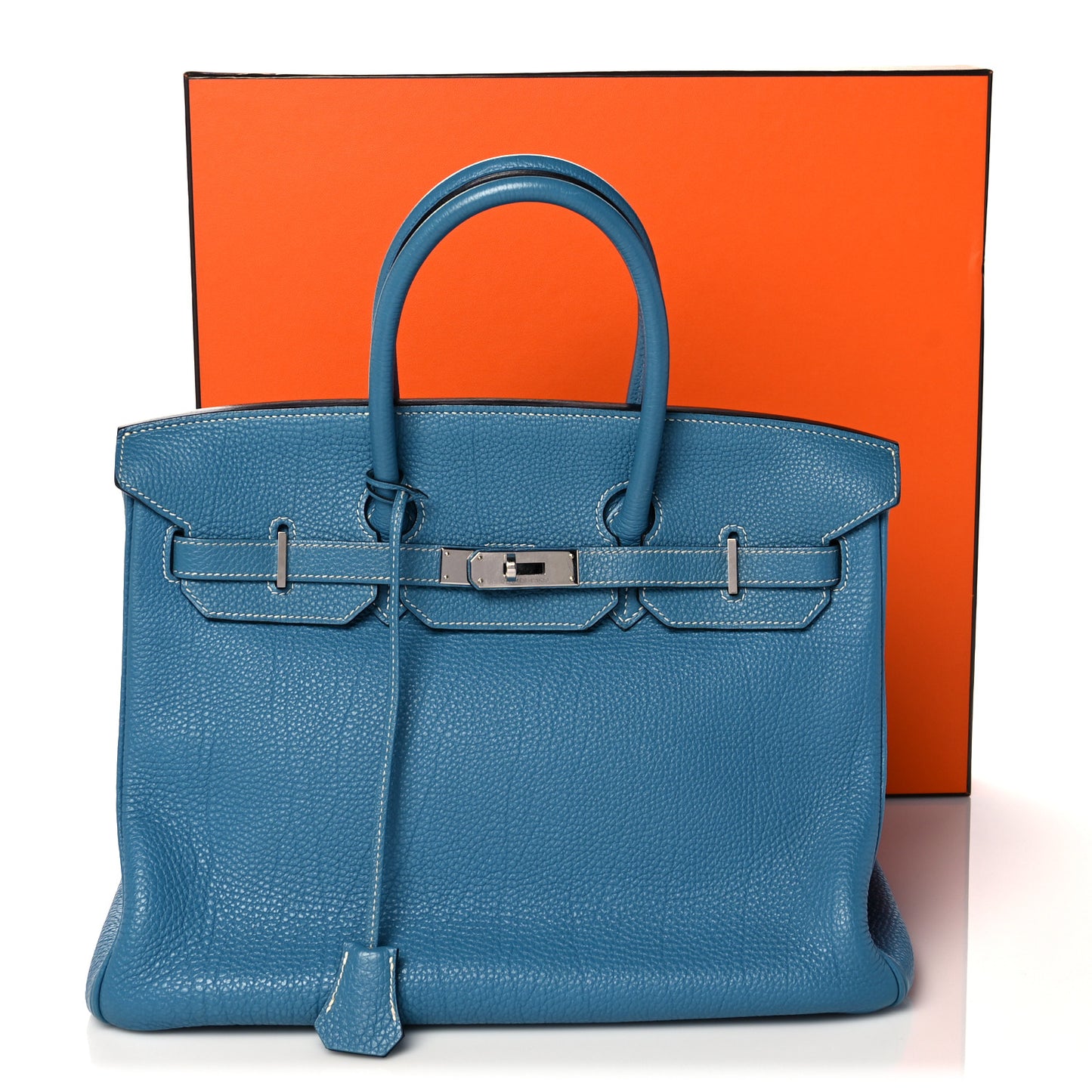 Togo Birkin 35 Blue Jean