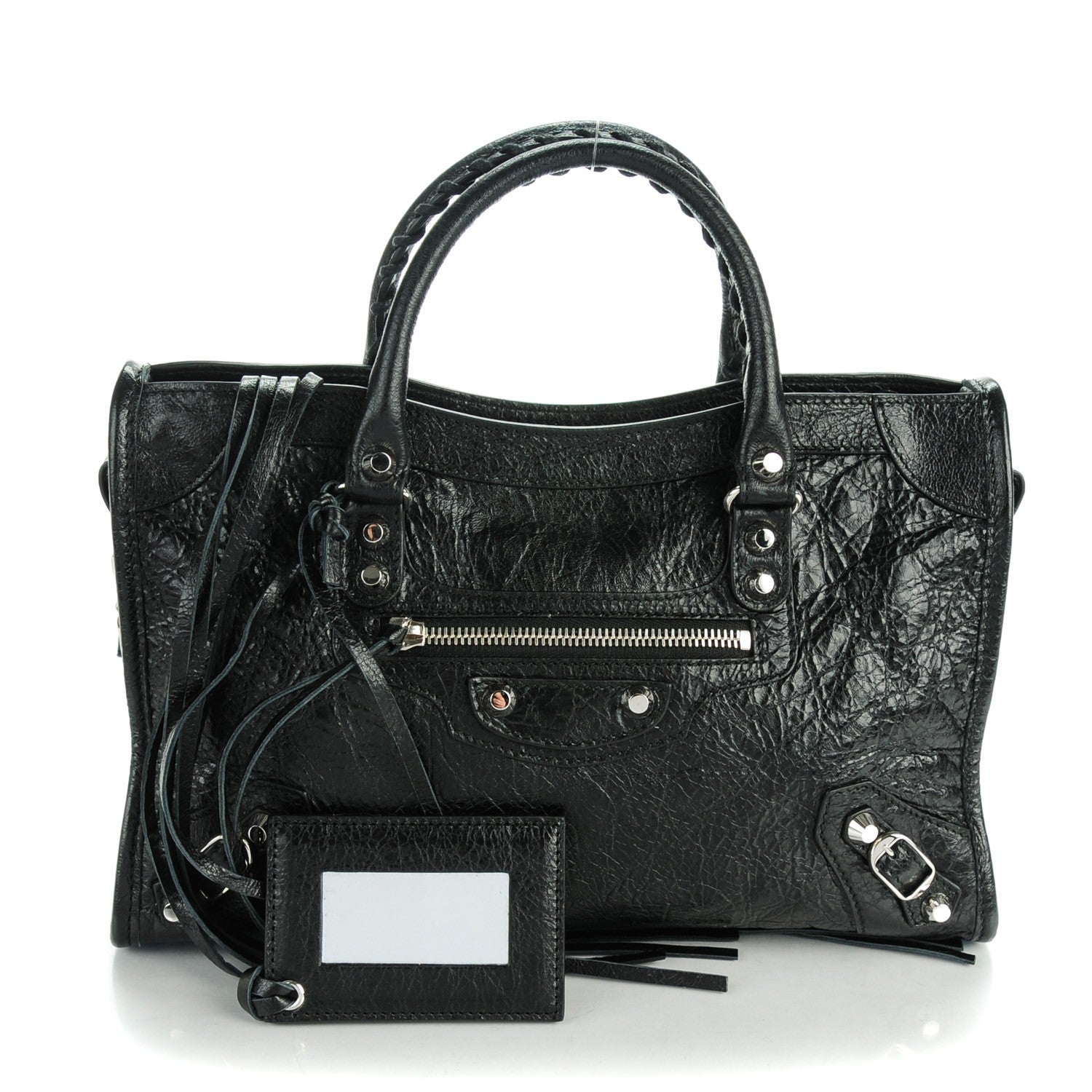 Balenciaga Agneau Classic Silver Hardware S City Black 1 of 8