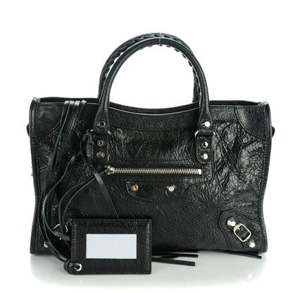 Balenciaga Agneau Classic Silver Hardware S City Black 1 of 8