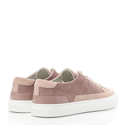 Hermes Chevre Velours Deep Sneakers 39 Rose Opaline 4 of 10