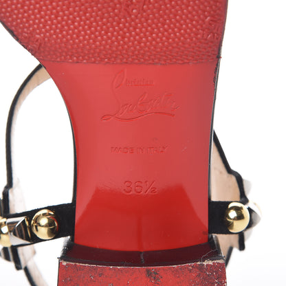 Christian Louboutin Nappa Kaleidra 25 T-Strap Sandals 36.5 Black 8 of 14