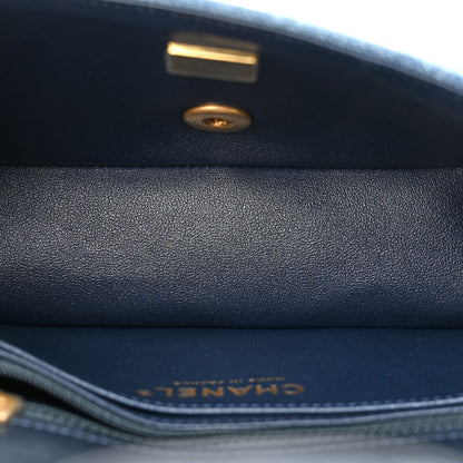 Chanel Washed Denim Quilted Mini Rectangular Flap Blue 5 of 11