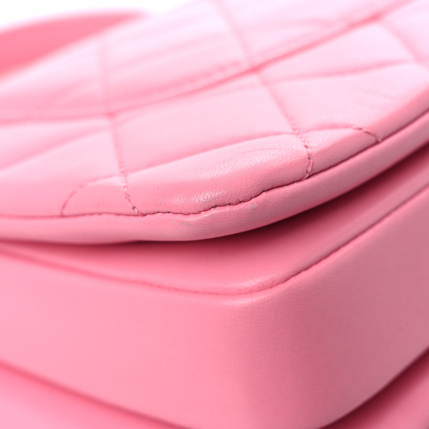 Lambskin Quilted Small Trendy CC Flap Dual Handle Bag Light Pink