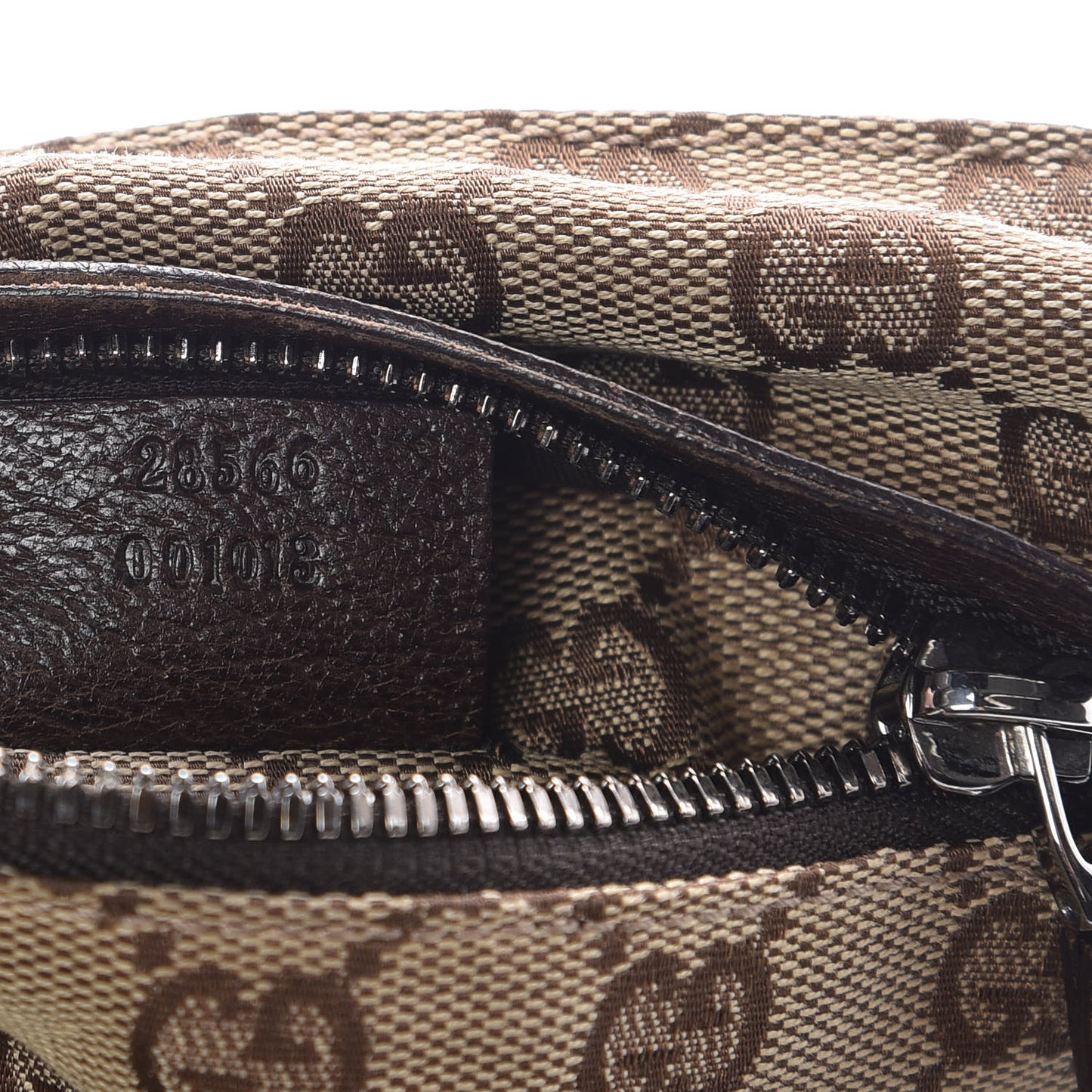 Monogram Web Belt Bag Dark Brown